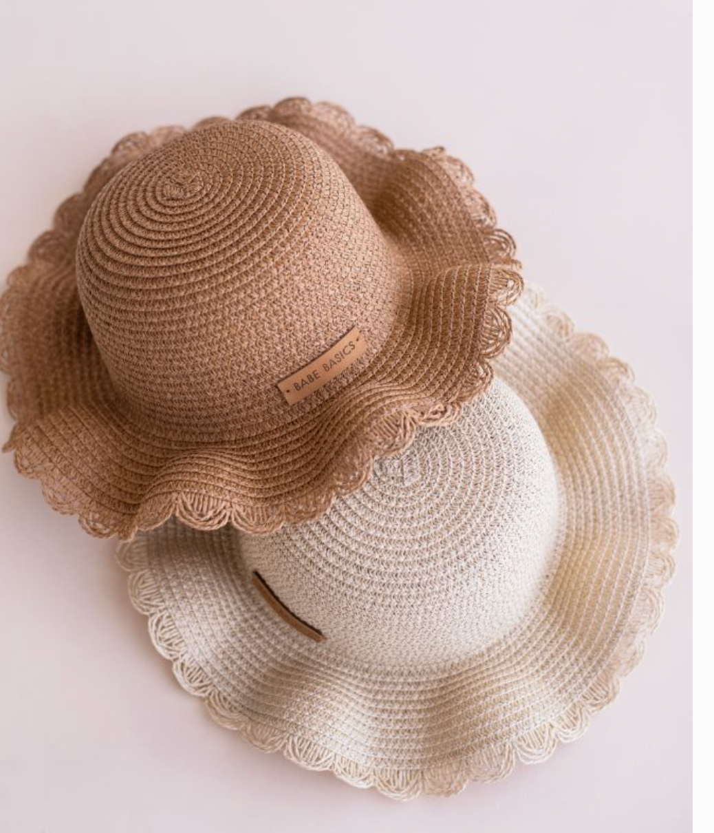 Straw Hat // Sun Hat // Baby Sun Hat // Beach Hat
